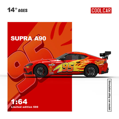 PRE-ORDER Time Micro A-Speedmaster A90 Lightning McQueen Livery Job Limited Edition 500 pcs 1:64 Scale Diecast Model