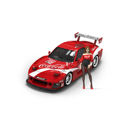 PRE-ORDER Time Micro CC Mazda RX-7 Red Cola Limited Doll Edition 500 pcs 1:64 Scale Diecast Model