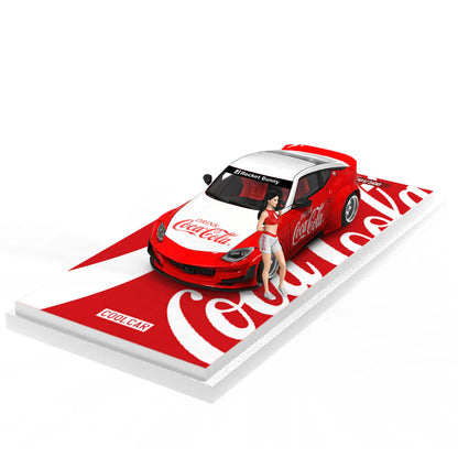 PRE-ORDER Time Micro CC Nissan 400Z Red & White Cola Limited Doll Edition 500 pcs 1:64 Scale Diecast Model