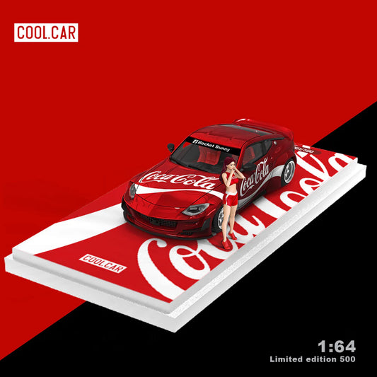 PRE-ORDER Time Micro CC Nissan 400Z Metallic Red Cola Figure Version 1:64 Scale Diecast Model
