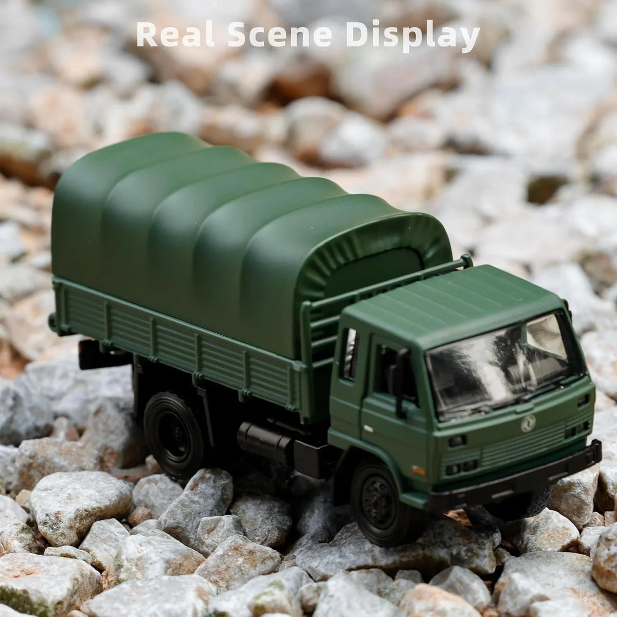 Dongfeng Cummins Truck, 1:64 Scale (Military Green) collectible diecast model at Poketwheels