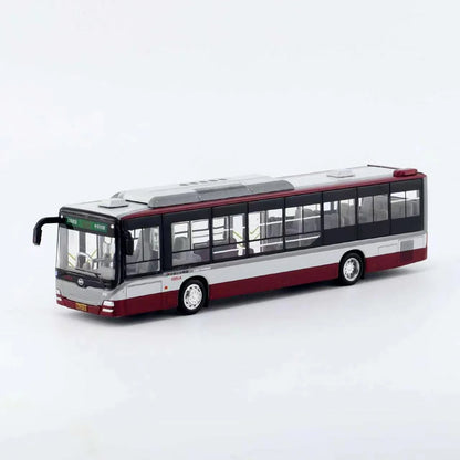 95 Creative Culture Standard City Bus Maroon & Grey 1:110 Scale Diecast Model
