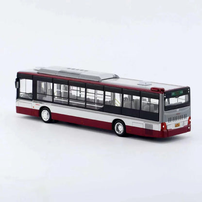 95 Creative Culture Standard City Bus Maroon & Grey 1:110 Scale Diecast Model