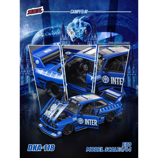 *PRE-ORDER* Sedan E30 DKA-118 F.C. Internazionale Milano 21th Winner Anniversary Livery, 1:64 Scale collectible diecast model at Poketwheels