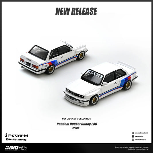 *PRE-ORDER* Pandem Rocket Bunny E30 , 1:64 Scale (White) collectible diecast model at Poketwheels