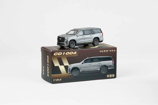 Premium scale diecast model car  – Escalade, 1:64 Scale (Silver) Collectible