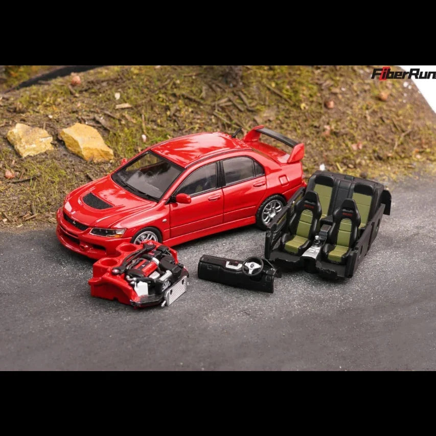 *PRE-ORDER* LANCER EVOLUTION IX EVO 9, 1:64 Scale (Red) collectible diecast model at Poketwheels