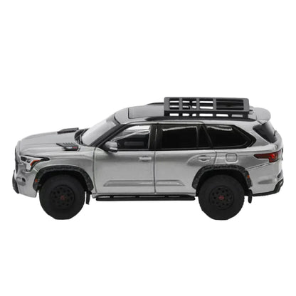 GCD Toyota Sequoia TRD PRO LHD Chrome Grey 1:64 Scale Diecast Model