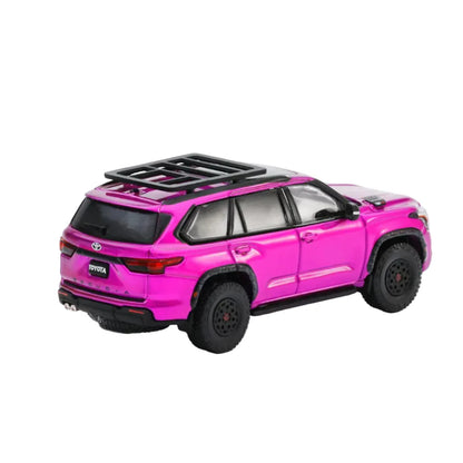 GCD Toyota Sequoia TRD PRO LHD Chrome Purple 1:64 Scale Diecast Model