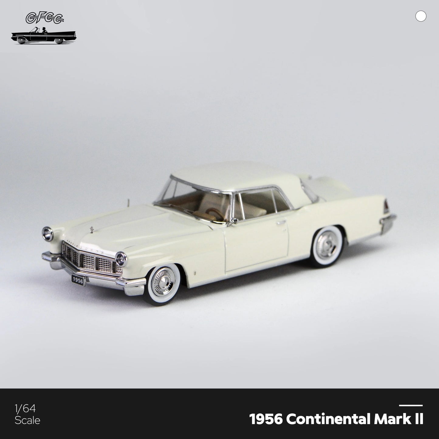 HEC 2026 GFCC Continental Mark II Elvis Presley's 1956 White 1:64 Scale Diecast Model