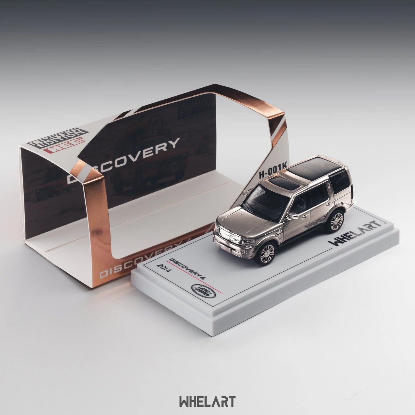 HEC 2026 Wheel Art 2014 Discovery 4 Silver Chrome Limited Edition 1:64 Scale Diecast Model