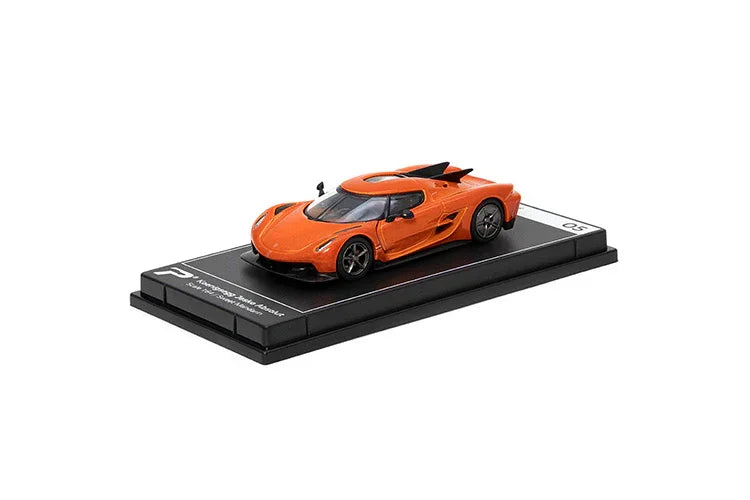 Premium scale diecast model car  – Koenigsegg Jesko Absolut, 1:64 Scale (Orange) Collectible