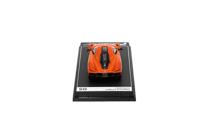 Premium scale diecast model car  – Koenigsegg Jesko Absolut, 1:64 Scale (Orange) Collectible