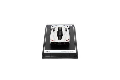 Premium scale diecast model car  – Koenigsegg Jesko Absolut, 1:64 Scale (White) Collectible