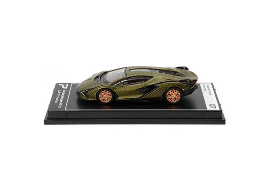 Premium scale diecast model car  – Lamborghini Sian FKP 37, 1:64 Scale (Green) Collectible