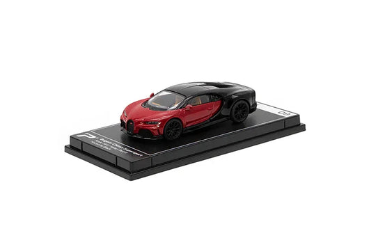 Premium scale diecast model car  – Bugatti Chiron Supersport, 1:64 Scale (Red) Collectible