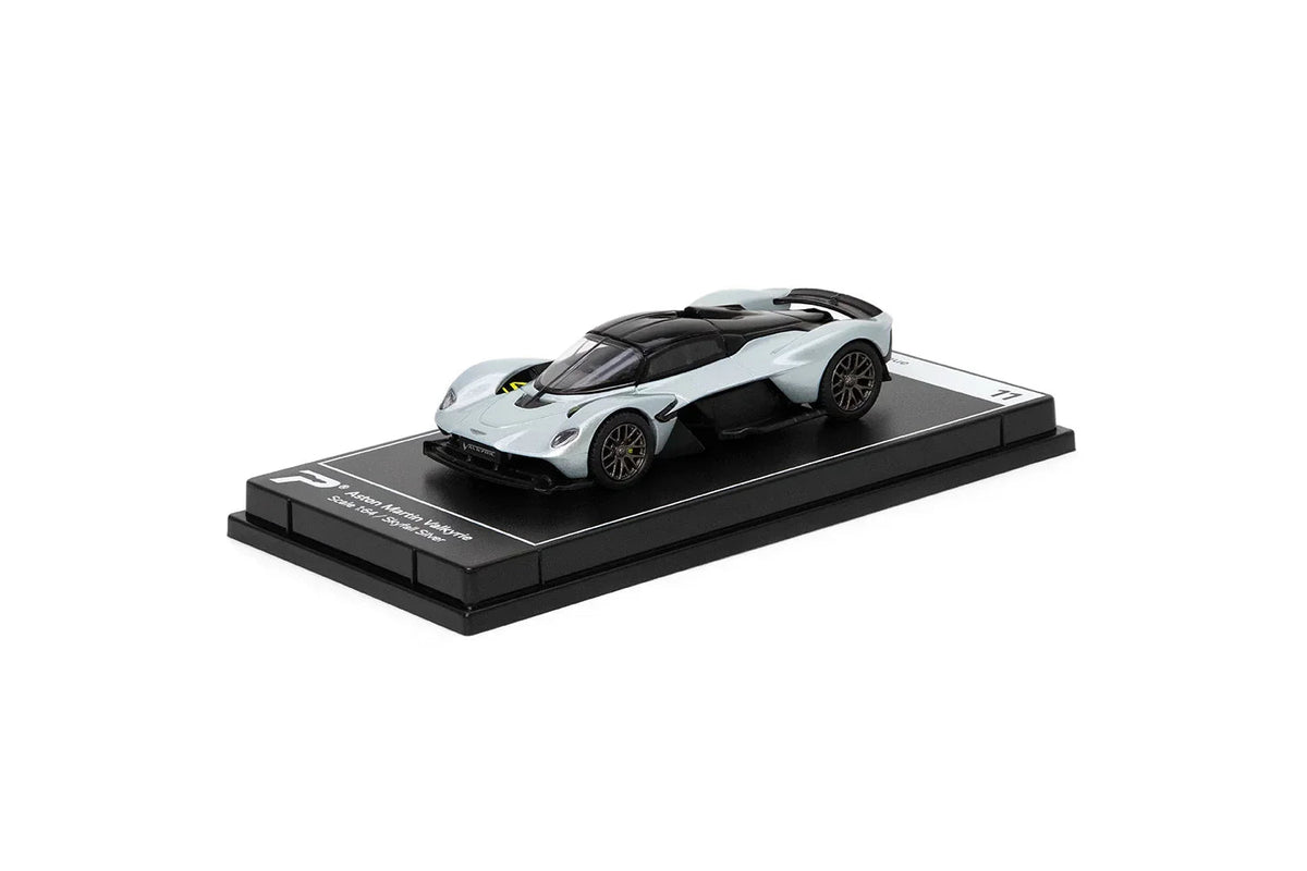 Aston Martin Valkyrie, 1:64 Scale (Silver) collectible diecast model at Poketwheels
