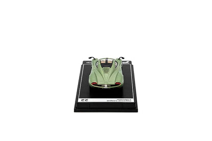 Premium scale diecast model car  – Pagani Huayra Codalunga, 1:64 Scale (Green) Collectible