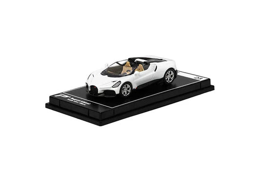 Premium scale diecast model car  – Bugatti Mistral, 1:64 Scale (White) Collectible