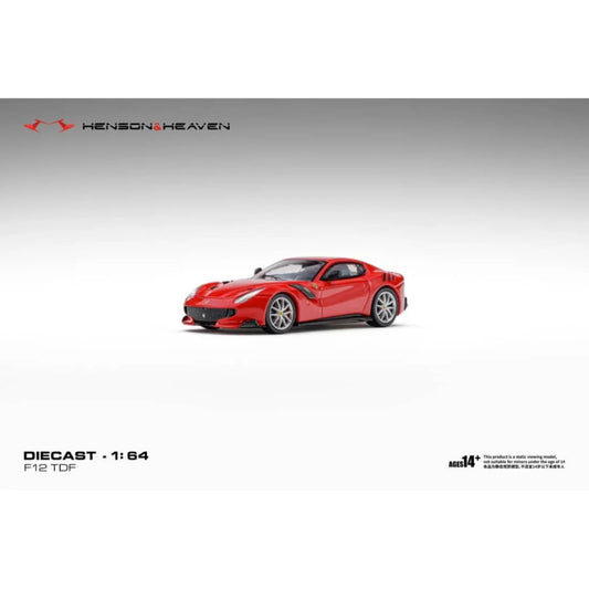 *PRE-ORDER* Ferrari F12 TDF Rosso Scuderia with Silver Rims, 1:64 Scale collectible diecast model at Poketwheels