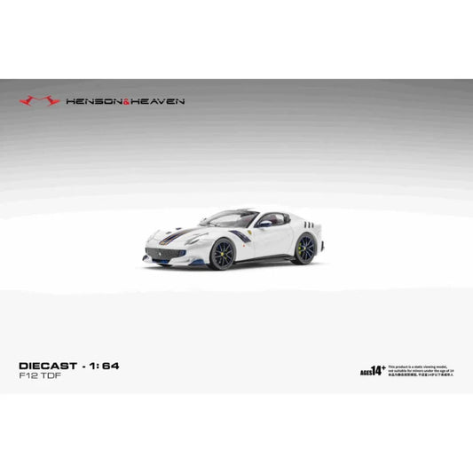 *PRE-ORDER* Ferrari F12 TDF Bianco Italian White, 1:64 Scale collectible diecast model at Poketwheels