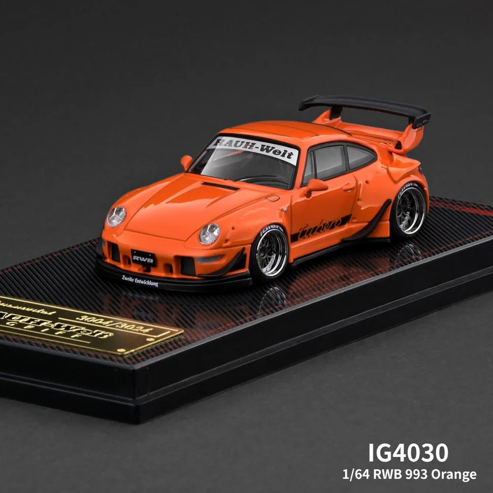 Ignition Model RWB 993 Orange Metallic 1:64 Scale Diecast Model