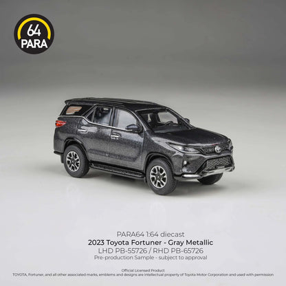*PRE-ORDER* PARA64 Toyota Fortuner 2023, 1:64 Scale (Grey Metallic)