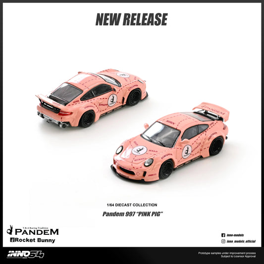 *PRE-ORDER* Pandem 997 "Pink Pig", 1:64 Scale collectible diecast model at Poketwheels