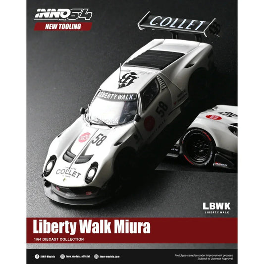 *PRE-ORDER* LB-Silhouette Works Miura GT with Chance of Chase Car, 1:64 Scale collectible diecast model at Poketwheels