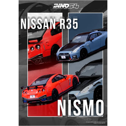 INNO64 Nissan GT-R (R35) Nismo, 1:64 Scale (Red)