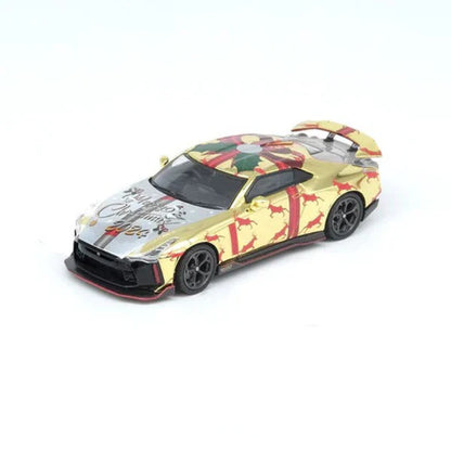 INNO64 Nissan GT-R50 X'Mas 2024 Special Edition Red 1:64 Scale Diecast Model (Pre-Order)