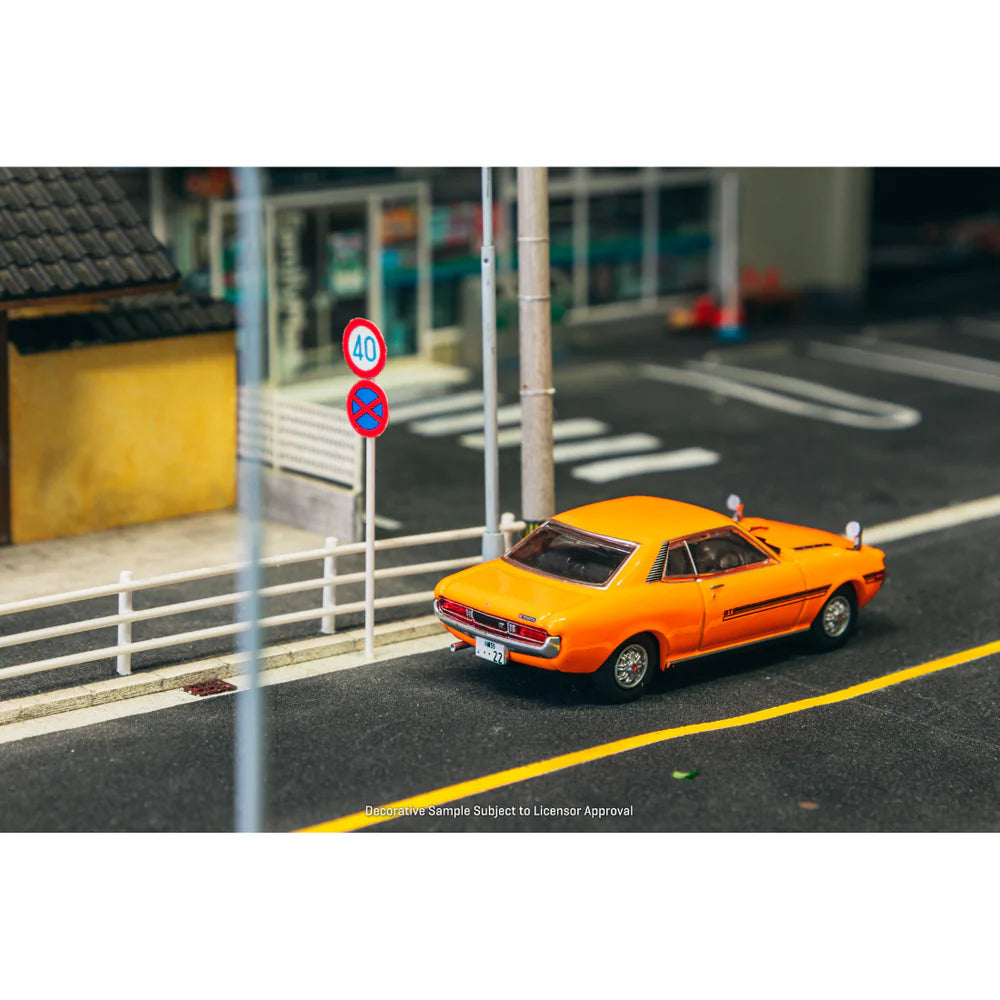 PRE-ORDER | Toyota Celica 1600GT TA22 (Chance of Chase Car) 1:64 Scale (Orange) by Tarmac Works