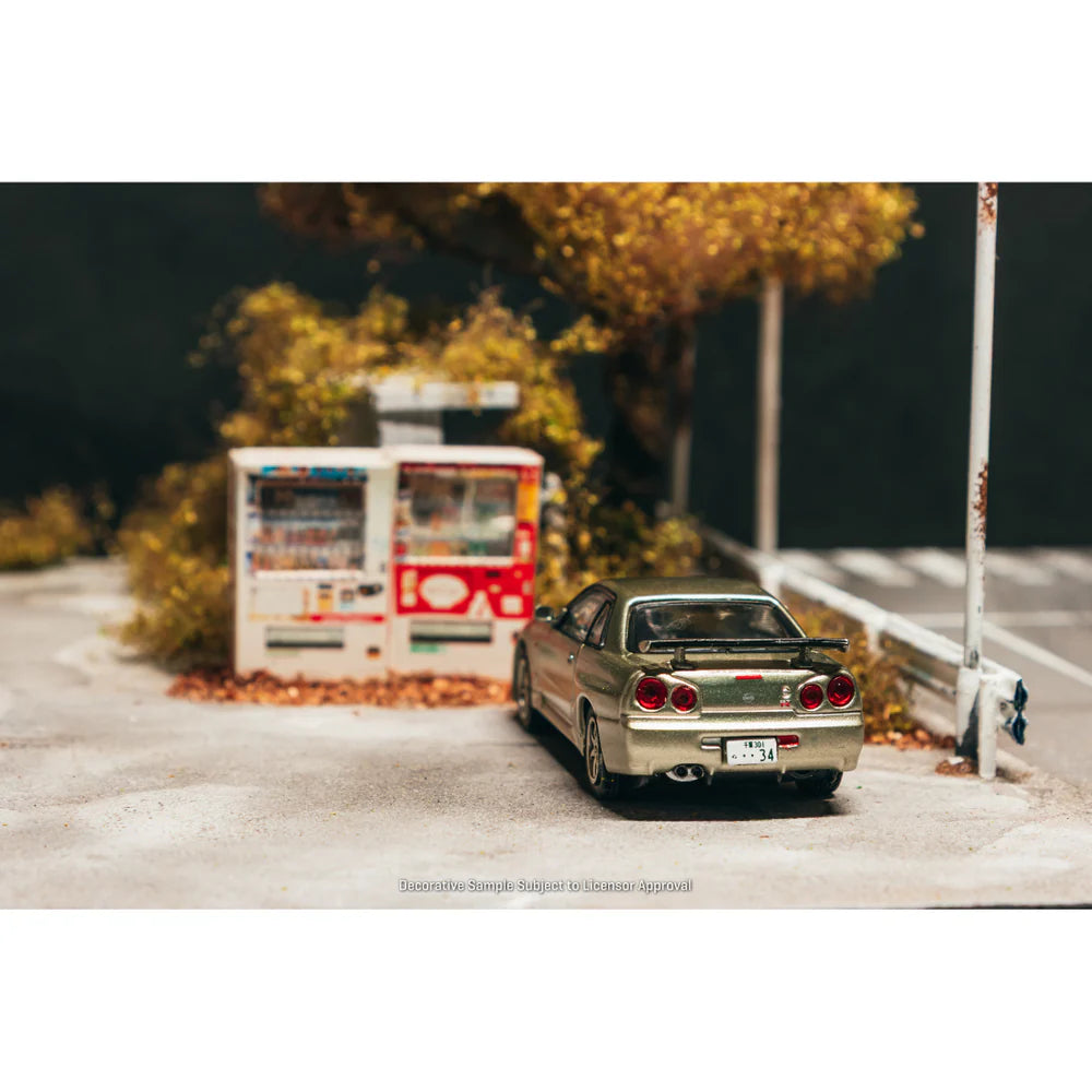 PRE-ORDER Tarmac Works Nissan Skyline GT-R R34 Millennium Jade (Chance of Chase Car), 1:64 Scale