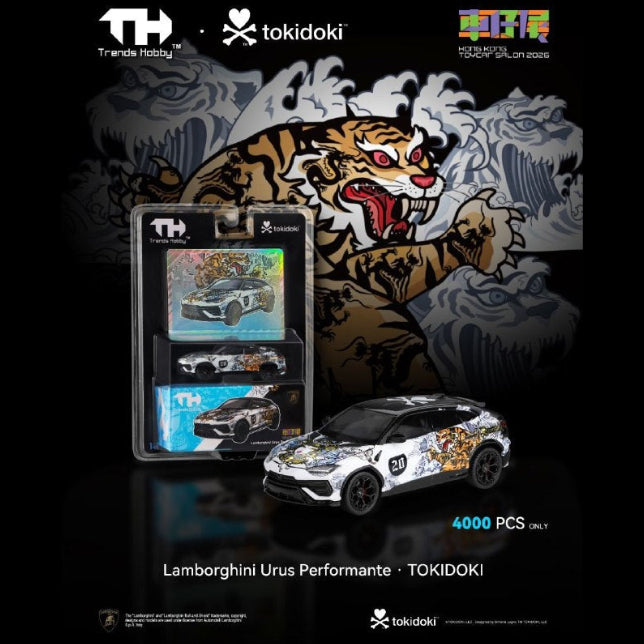 *HKTCS 2026* Lamborghini Urus Perfomance (Limited to 4000pcs) Chinese Tigeromi Tiger Livery,1:64 Scale collectible diecast model at Poketwheels