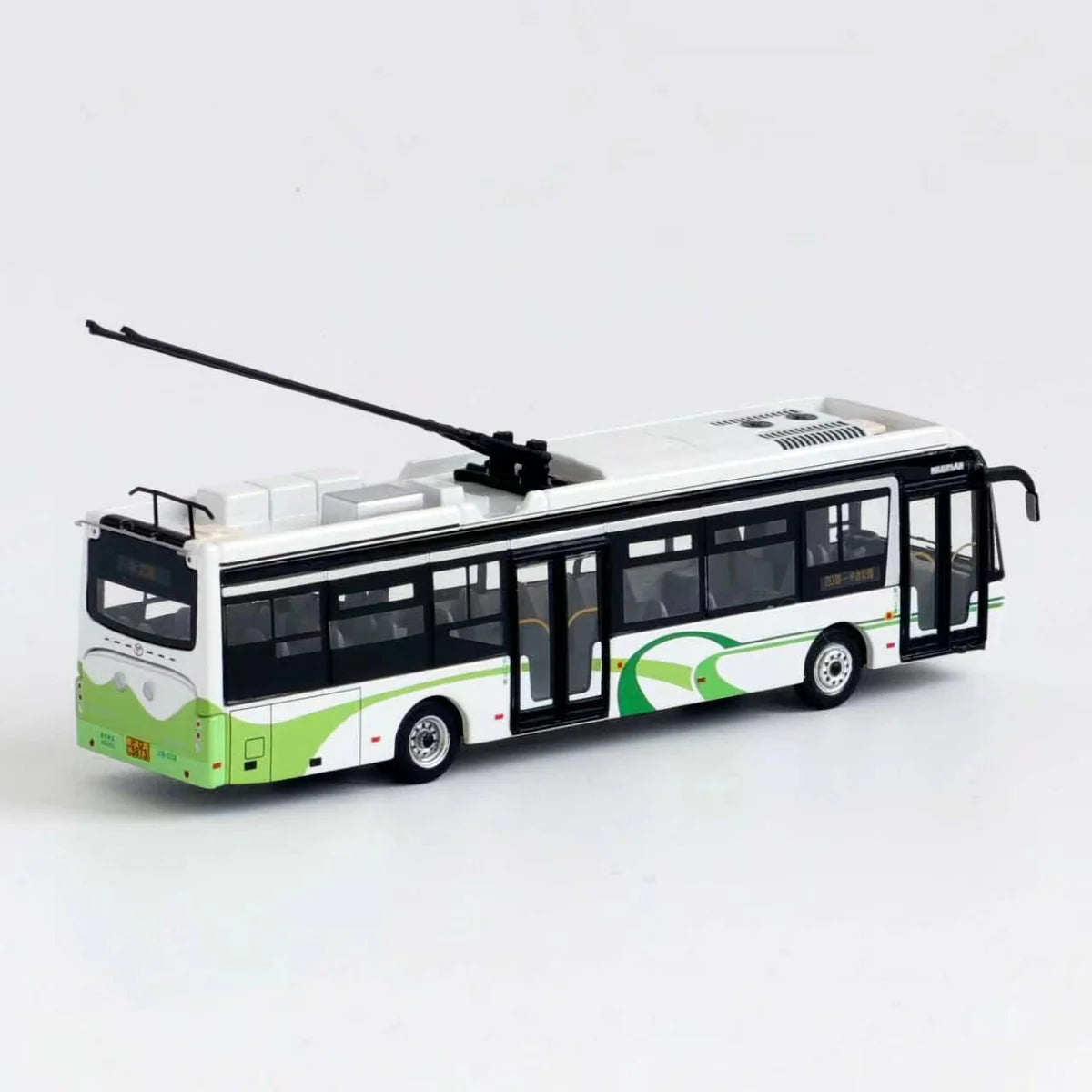 95 Creative Culture City Bus Green & White 1:110 Scale Diecast Model