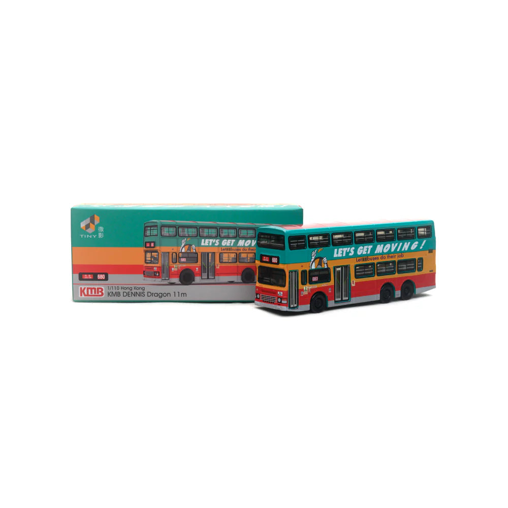 PRE-ORDER TINY KMB Dennis Dragon 11m "Smooth Traffic Benefits All" (680), 1:110 Scale
