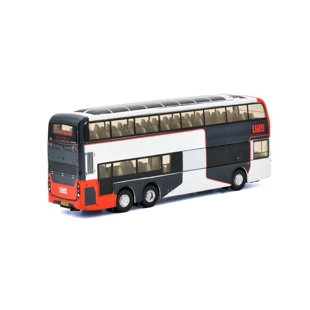 TINY Long Win Bus ADL Enviro500 MMC Solar Panel (A46) Real Solar Bus (Charging via Solar Power & Light), 1:110 Scale