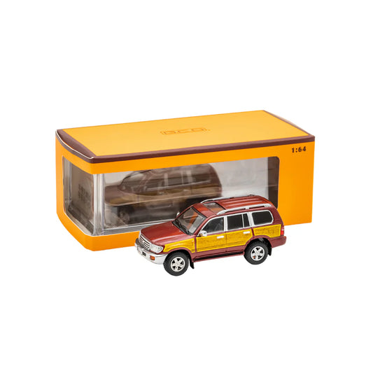 PRE-ORDER GCD Toyota Land Cruiser LC100 Retro Woodgrain Livery 1:64 Scale Diecast Model