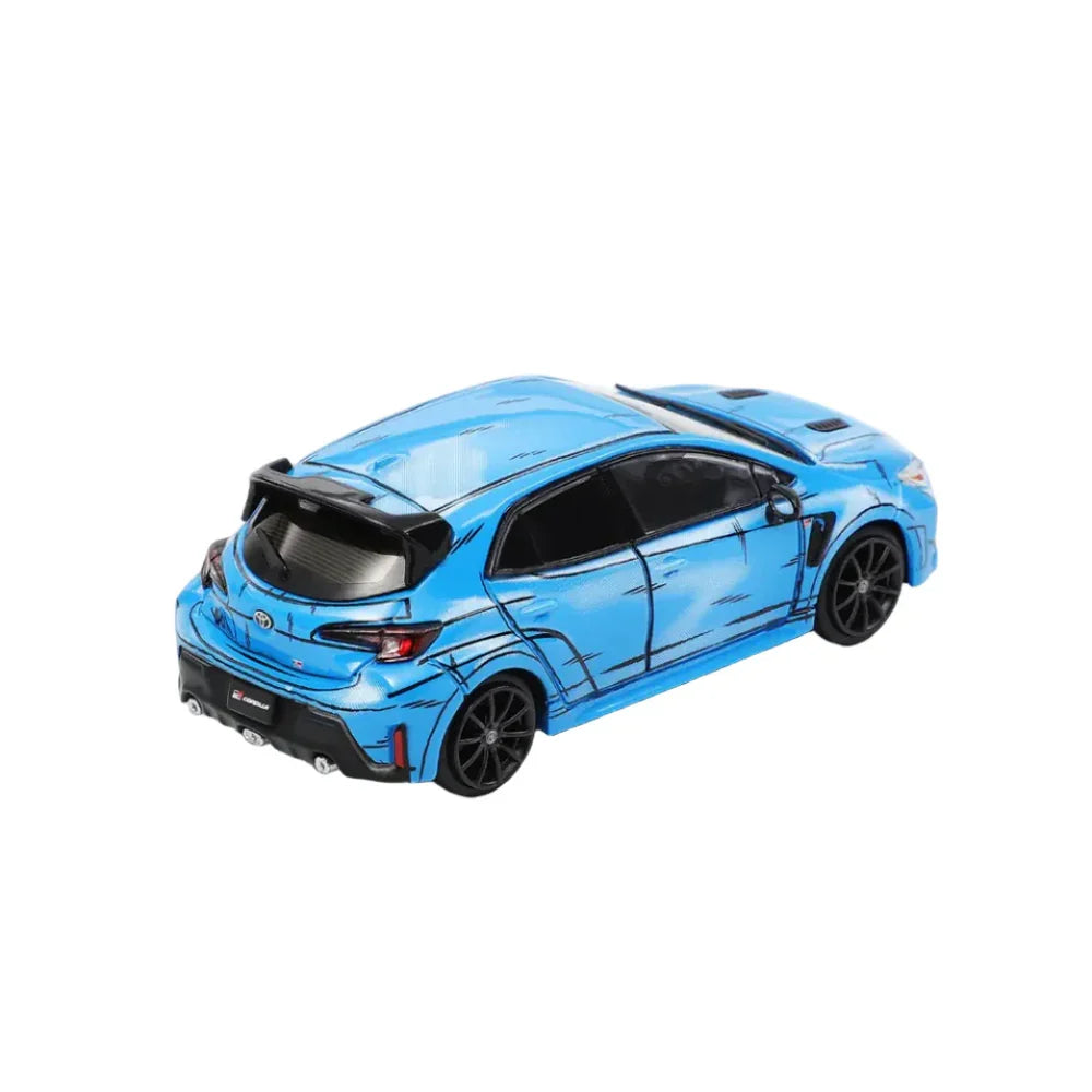 GCD Toyota GR Corolla Manga 2022 Blue 1:64 Scale Diecast Model