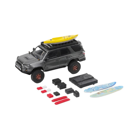 Toyota 4Runner Pre-Runner with accessories, 1:64 Scale (Grey) collectible diecast model at Poketwheels