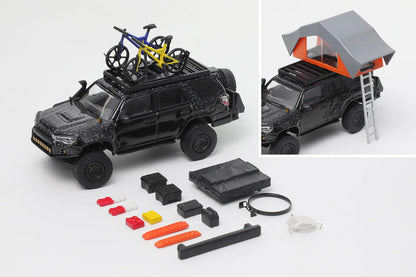 GCD Toyota 4Runner Pre Runner with Accessories LHD Black 1:64 Scale Diecast Model