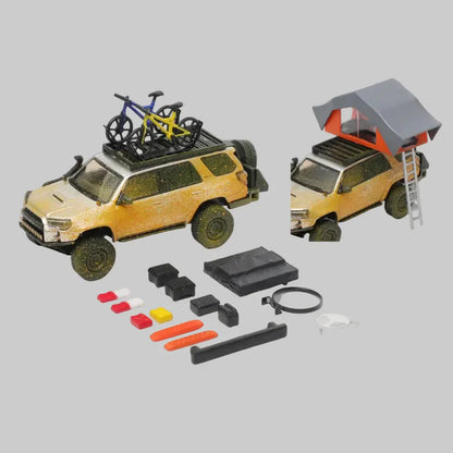GCD Toyota 4Runner Pre-Runner with Accessories Silver 1:64 Scale Diecast Model