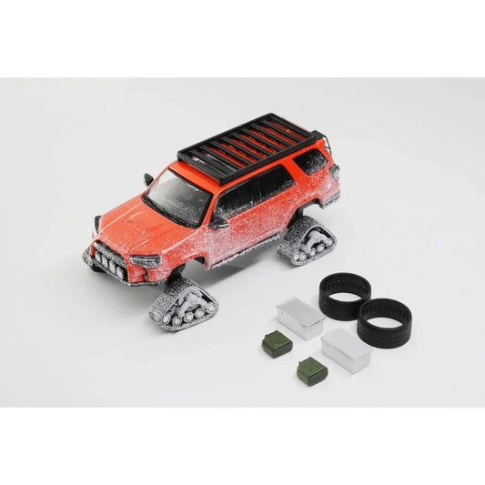 Toyota Modified Snowmobile, 1:64 Scale (Red) collectible diecast model at Poketwheels