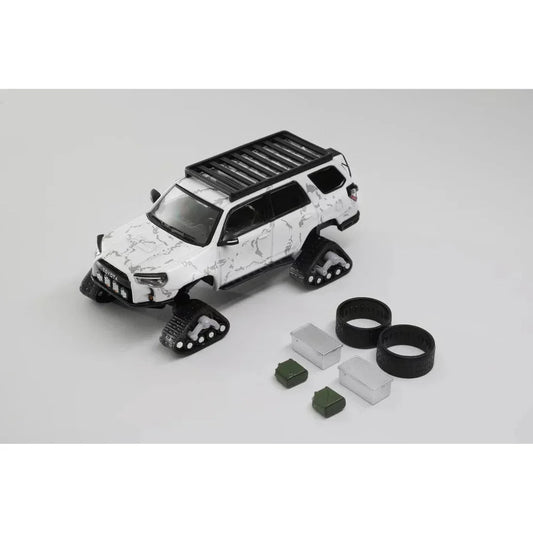 Toyota Modified Snowmobile, 1:64 Scale (White) collectible diecast model at Poketwheels