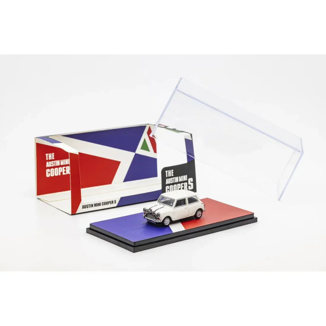 The Austin Mini Cooper S, 1:64 Scale (White) collectible diecast model at Poketwheels