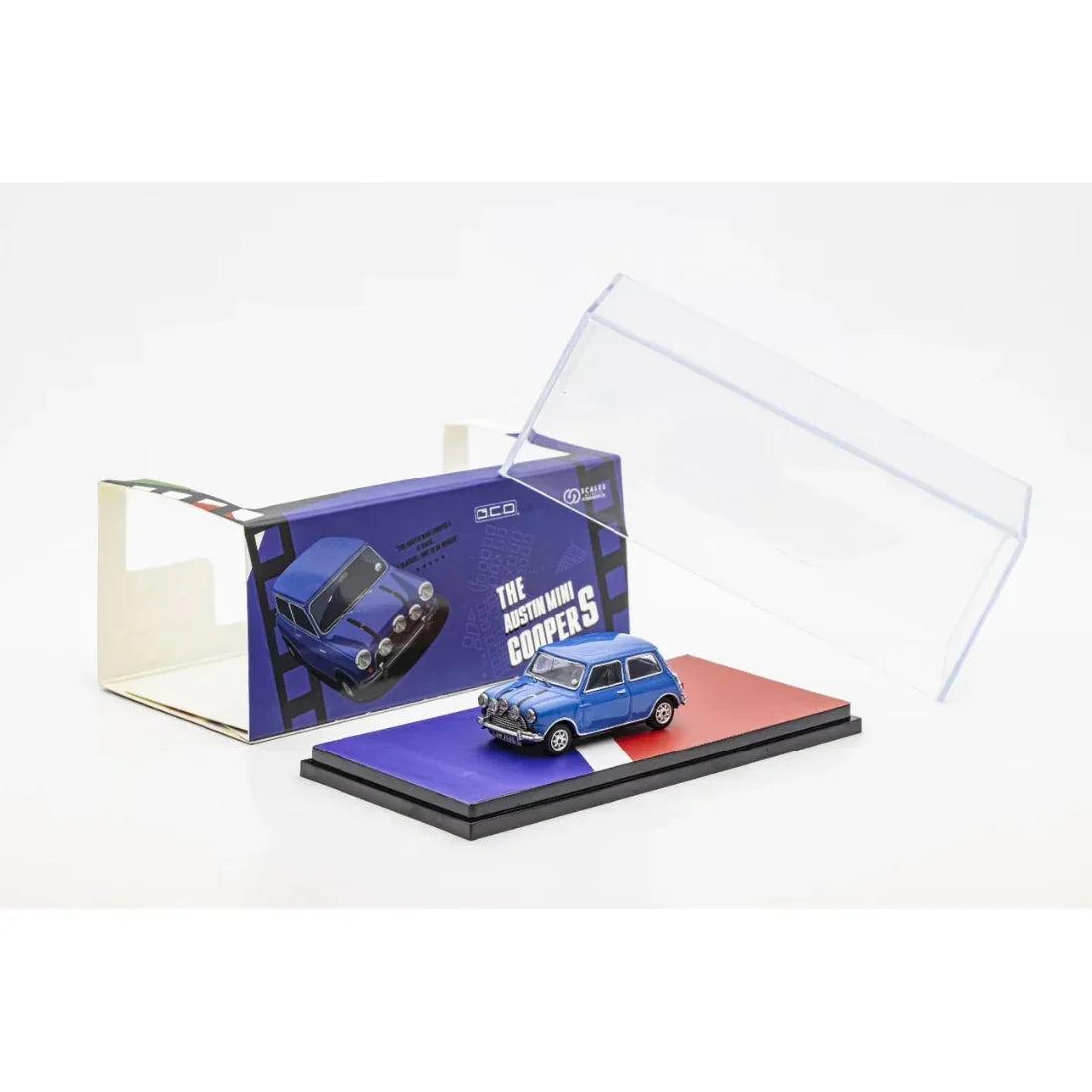 The Austin Mini Cooper S , 1:64 Scale (Blue) collectible diecast model at Poketwheels