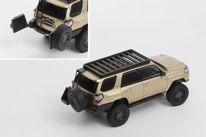 GCD Toyota 4Runner Lightly Modified Version with 18pcs Accessories Silk & Nocturne Black 1:64 Scale Diecast Model