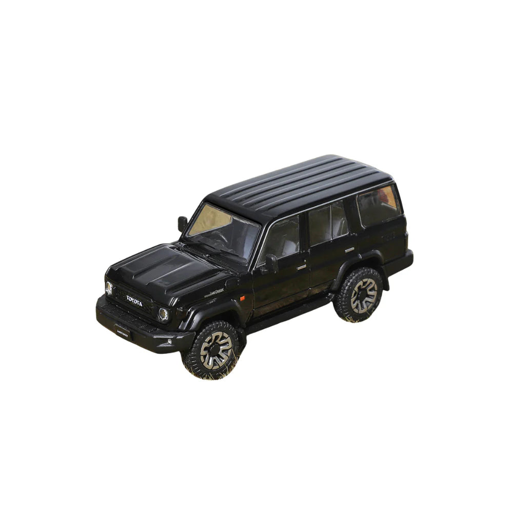 GCD Toyota Land Cruiser LC70 J76 2023 Black 1:64 Scale Diecast Model