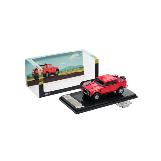 PRE-ORDER SHADOW PRO Lamborghini LM002 Red 1:64 Scale Diecast Model