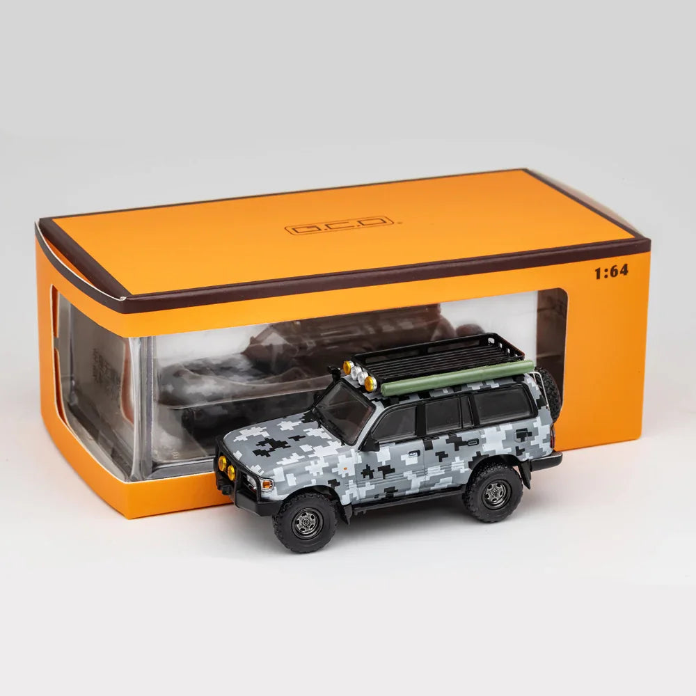 GCD Toyota Land Cruiser LC80 Modified Version Grey 1:64 Scale Diecast Model